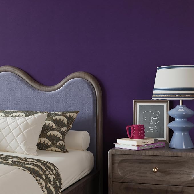 CRE8TIVE Purple Wallpaper Peel and Stick Velvet Drawer Liner - Image 7