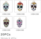 Bulk Gold Enamel Charms for Jewelry Making, Colorful Metal Charms Pendant for - Image 4