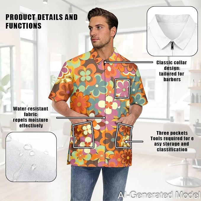 Professional Grooming Smock Unisex, Water Resistant Anti-Static | Hairdresser - Image 5