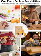 Mini Hot Glue Gun with 100 Glue Sticks, Precision Glue Flow, Extra-Long 55" Cord - Image 8