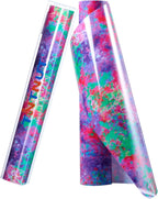 Tintnut Purple Splash Heat Transfer Vinyl Roll, stretch washable, works by Tintnut