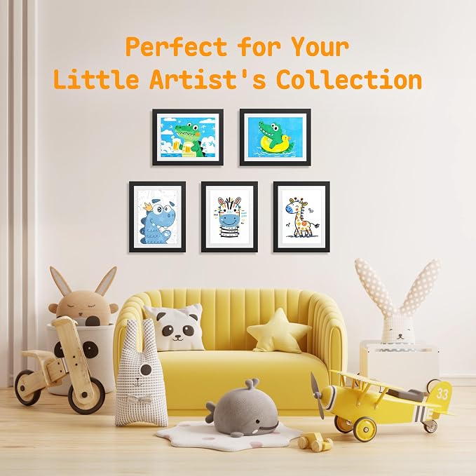 2 Pack Kids Artwork Frames Changeable 8.5 x 11 Inch Children Art Projects - Image 7