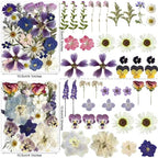Purple Pressed Flowers 88Pcs Real Natural Dried - Image 3