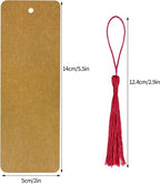 choyaxo 60 Pcs Kraft Paper Blank Bookmarks - Image 2