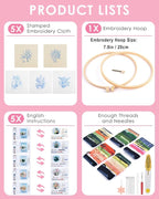 TINDTOP Embroidery Kit for Adults, Embroidery Kit for Beginners Include - Image 2