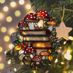 Forest Stack of Books Acrylic Suncatcher Stained Glass Effect Window Car - Image 6