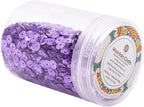 Mandala Crafts 6mm Cup Round Lilac Sequins - Image 4