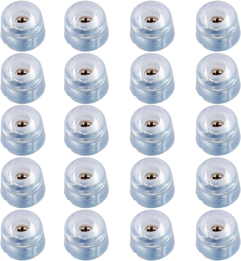 20pcs Round Furniture Pads,ULIFESTAR Wood Floor Protectors,Non Slip Furniture Leg Grippers Glides Sliders Caps Carpet Saver Surface Protection for Chair Table Desk Dresser Cabinet Sofa Feet