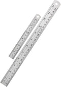 Mr. Pen- Metal Straight Edge Ruler, 2 Pack, Imperial & Metric Measurements by MrPen