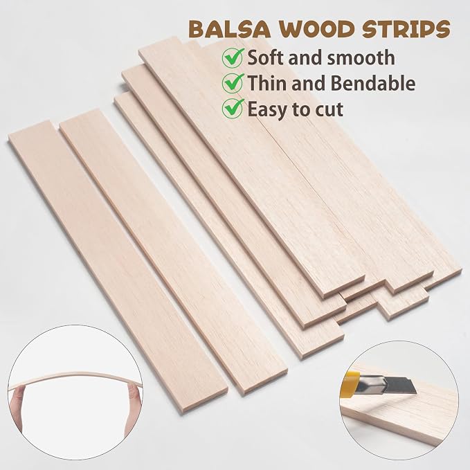 Balsa Wood Sticks, Wooden Sticks - Image 4