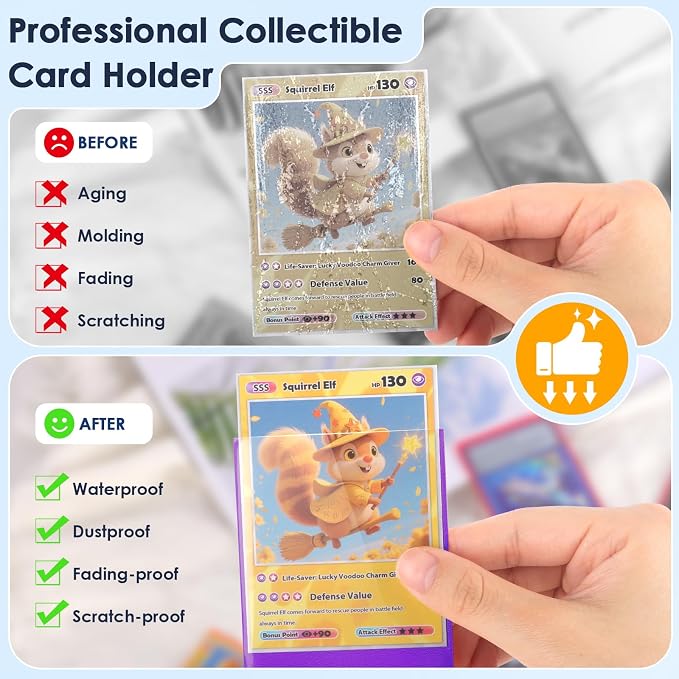 500 Pcs Card Sleeves for Trading Card, Matte Card Sleeves Deck Card Protectors - Image 5
