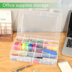Gbivbe Large 24 Grids Plastic Organizer Box Adjustable Dividers, Art DIY Crafts - Image 6