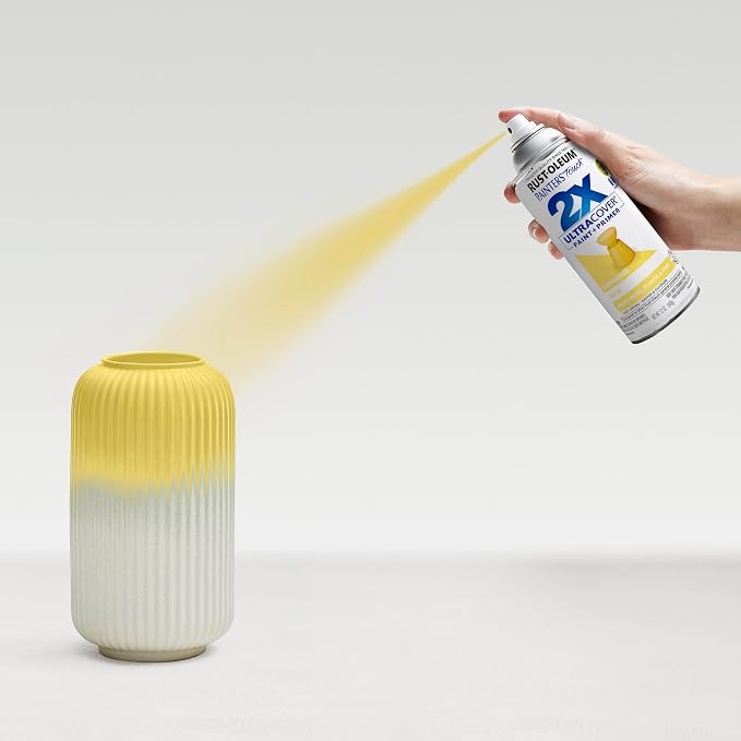 Rust-Oleum 263148 Satin Lemon Grass Painters Touch 2X Spray Paint, 12 oz. - Image 6