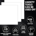 3 Pcs White 12 x 12 x 1/8 Inch Acrylic Sheets | Laser Cutting Plastic - Image 6