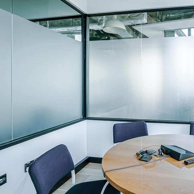 HIDBEA Frosted Window Privacy Film Non-Adhesive, Reusable Window Glass Films - Image 6
