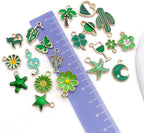 WOCRAFT 40pcs 20 pairs Assorted Enamel Bracelet Charms - Image 5