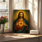 Sacred Heart of Jesus Canvas Wall Art Divine Mercy Painting picture Wall Decor - Image 8