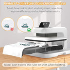 HTVRONT Tshirt Ruler Guide for Heat Press, Vinyl Alignment, Center Design | For - Image 4
