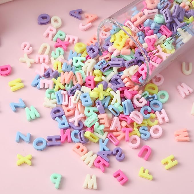 Augshy 700Pcs Large Alphabet Letter Beads - Image 3