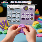ARTPAR Air Dry Clay Kit for Kids, 12 Marine Animals‌ Modeling Magic Clay Set | - Image 5