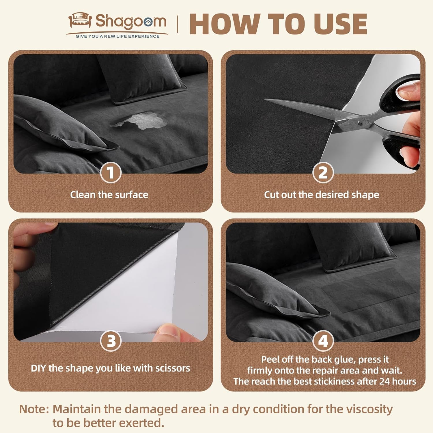 Suede Repair Patch, 17X79 Inch Fabric Large Repair Tape, Self-Adhesive Patches for Furniture, Sofa, Car Interior, Shoes, Hand Bag, Clothing (Dark Blue, 17X79 Inch)