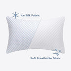 OSBED Adjustable Cooling Shredded Memory Foam Pillows King Size Set of 4 - Image 7