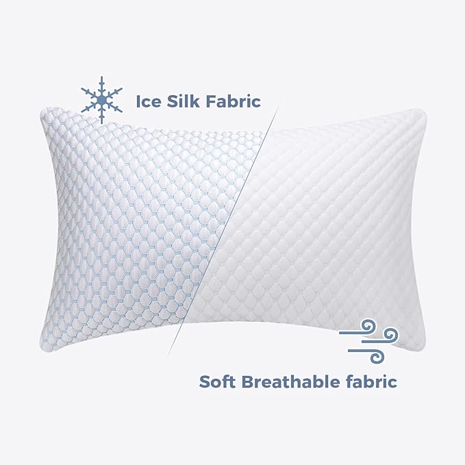OSBED Cooling Shredded Memory Foam Pillow Standard Size - Image 7
