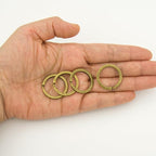 20 Pack Key Ring Keychain 1 Inch 25mm Diameter Metal Flat Split Key Chains Rings - Image 3