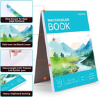 Hapikalor Watercolor Paper Pad, 140lb/300gsm Artist Painting Drawing Paper Book - Image 7