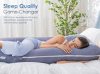 QUEEN ROSE Pregnancy Pillows, 60 Inch Cooling U Shaped Body Pillow - Image 5