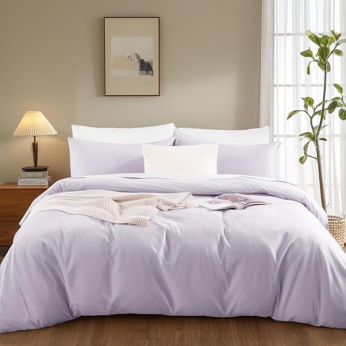 NEXHOME PRO King Duvet Cover Set, 100% Washed Cotton - Image 2