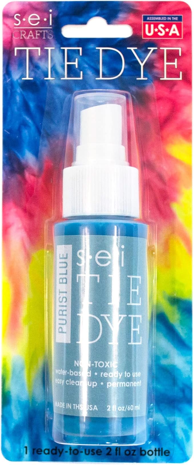 S.E.I. Purist Blue Tie Dye Spray Bottle: 2oz. Non Toxic Fabric Dye Spray - Image 4