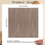 12 Pcs Walnut Unfinished Wood Craft, School DIY Projects, CNC Cutting, Wood - Image 2