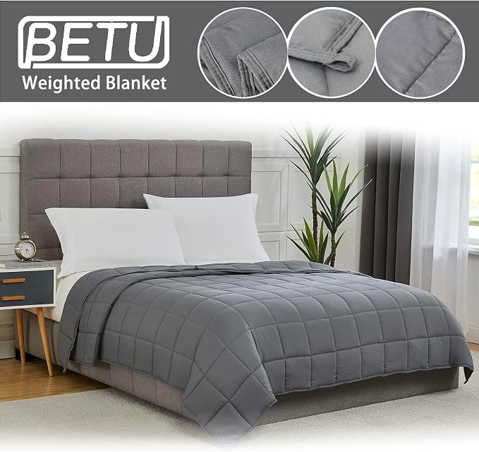 Weighted Blanket for Adults 20lbs, Queen Size Cooling Heavy Throw Blanket for - Image 5