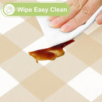 Smiry Rectangle Table Cloth, Waterproof Vinyl Tablecloths - Image 3