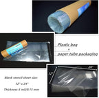 BANLTRE 10 Pack 12" x 24" 6mil/0.15mm Thick Clear Blank Stencil Sheet - Image 3