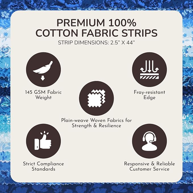 Tinyspool & Co.'s Twirlie Roll 40 Precut Quilting Fabric Strips - Image 5