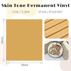 Tintnut Skin Tone Permanent Vinyl 8 Pcs 12x10in Espresso Shot Solid Color | - Image 2