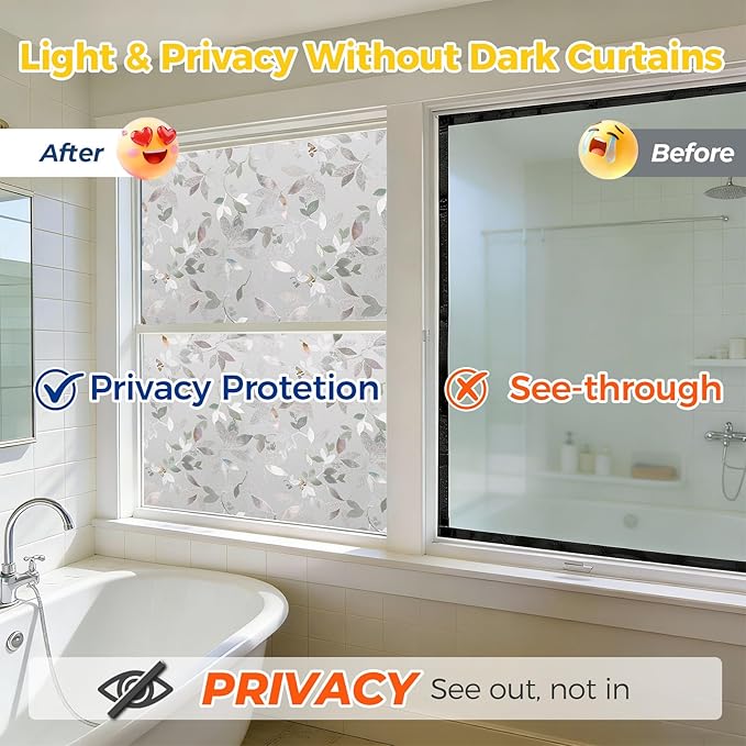 OHTMERU Window Privacy Film Decorative - Image 4