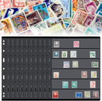 Gersoniel 30 Pieces stamp collecting supplies stamp collector pages Album sheets by Gersoniel