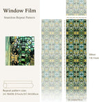 funlife Original Hand-Drawn Faux Stained Glass Window Film, Double-Sided Static - Image 3