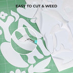 HTVRONT White Glitter HTV Vinyl Roll, Glitter Iron on Vinyl Easy to Cut & Weed - Image 3