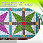 Kigley Free Motion Quilting Templates Waves Acrylic Quilting Rulers - Image 5