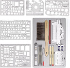 Nicpro 21PCS Professional Drafting Tools & Geometry Set by Nicpro