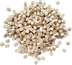 MUXGOA 500 Pcs Unfinished Wood Cubes, 1 cm Wooden Blocks by MUXGOA