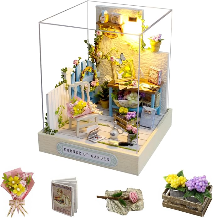 CUTEROOM DIY Doll House Miniature Furniture Wooden House Kit by CUTEROOM