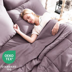 CozyLux Full Size Comforter Set Dusty Purple - Image 3
