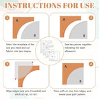 3 Set Drunkards Path Quilting Templates - Image 4