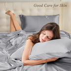 Satin Pillowcase for Hair 2pc, Similar to Silk Pillow Cases, Easier Care Than - Image 2