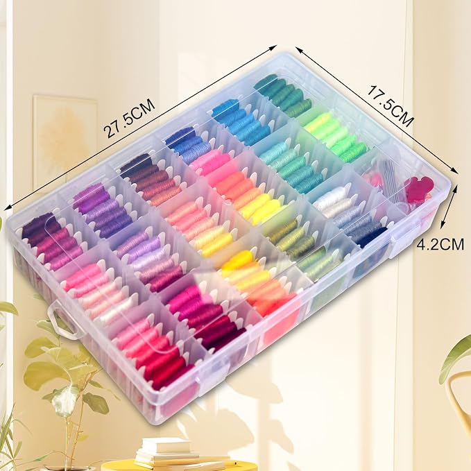 QCZKB Friendship Bracelet String 102 Skeins Fashionable Rainbow Color - Image 5
